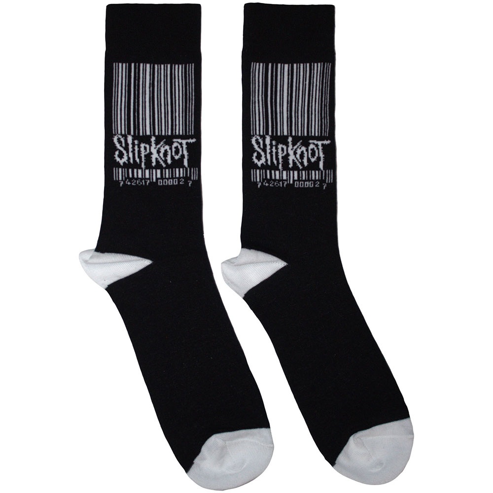 Slipknot - Large Barcode Logo Enkelsokken - Zwart
